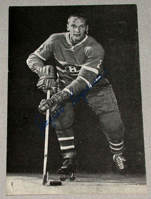 60s Jacques Laperriere Montreal Canadiens NHL Hockey B&W Team Issue ...